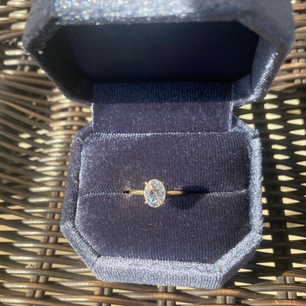 1.5 Carat Moissanite Engagement Ring